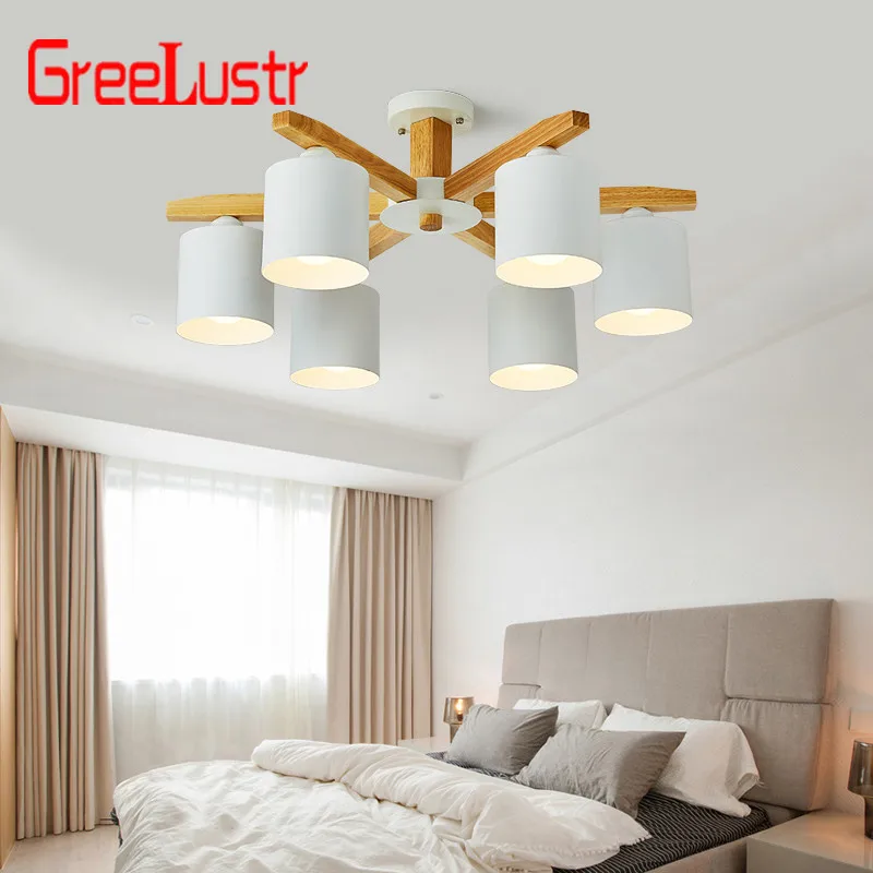 Скандинавский светодиодный светильник люстра с металлическим абажуром для