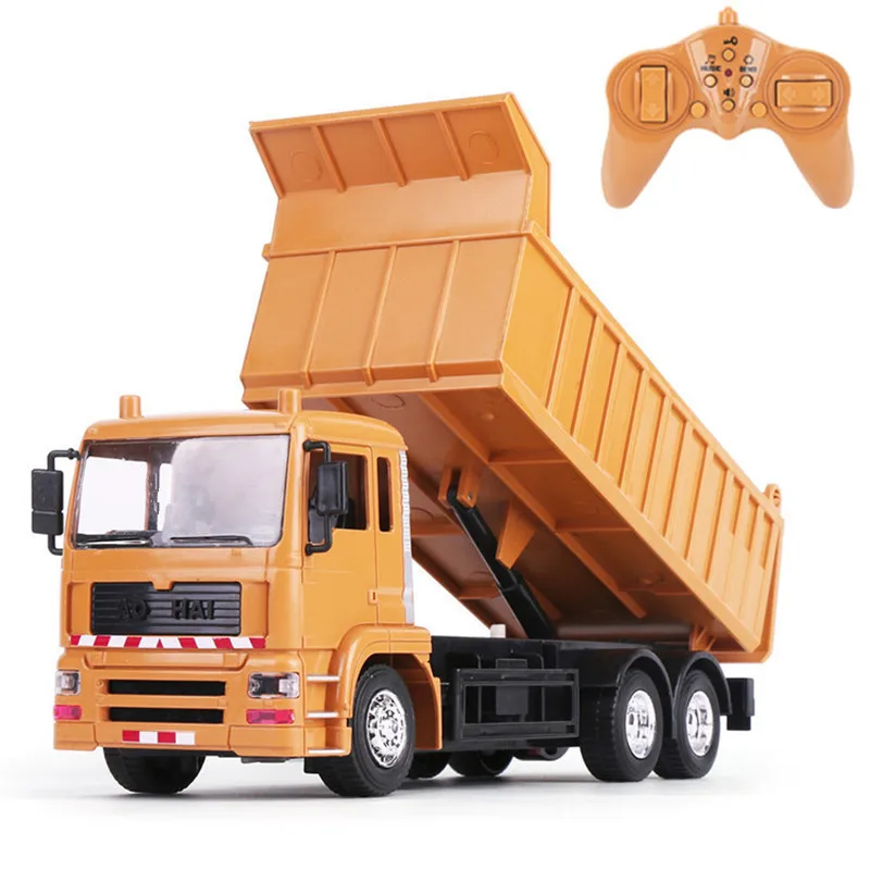 

RC Truck Dump Car Toys Electric Remote Control Engineering Vehicle Truck Model Beach Transporter Gifts For Children Boys Kids