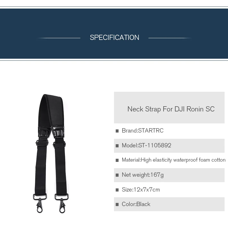 Startrc DJI ronin S ручные аксессуары для Кардана части шеи/плечевой ремень ремешок для DJI ronin SC ремень