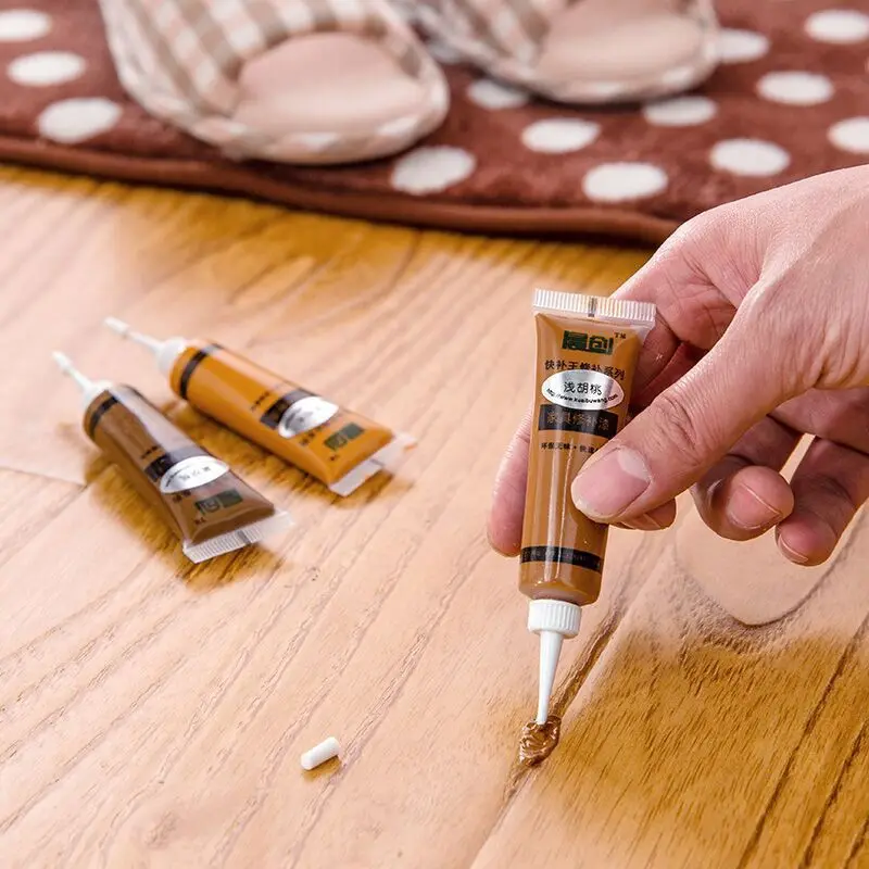 

Wood Filler 1PC Repair Kit Floor And Furniture Scratch Touch Up Restore For Floor, Table, Door, Cabinet Restore Wood Surface 15g