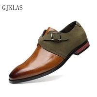 dress man leather shoe brown black office shoes loafers men original classic formal lether shoes for mens business leather shoes