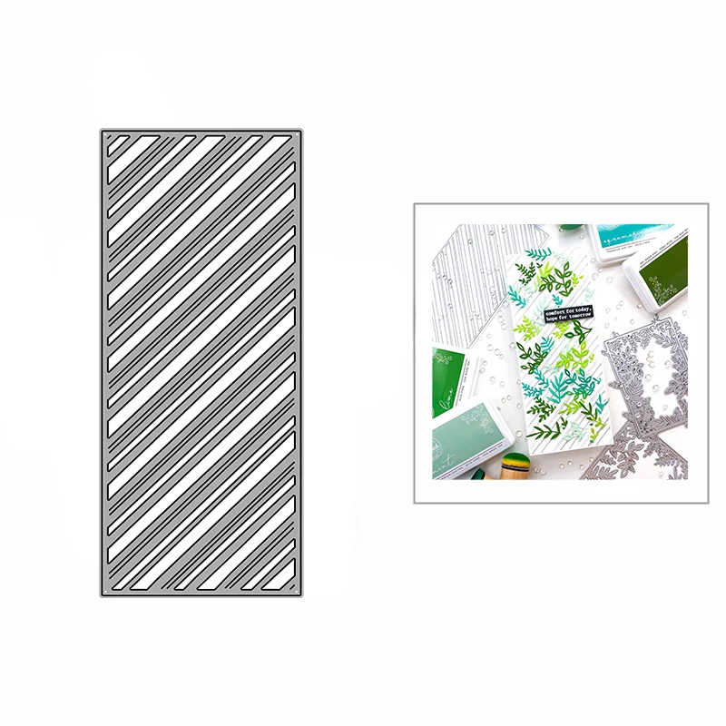 

Новинка «сделай сам» рамка с диагональным покрытием ремесло тиснение 2021 металлические Вырубные штампы для изготовления открыток альбома и скрапбукинга декор без штампов