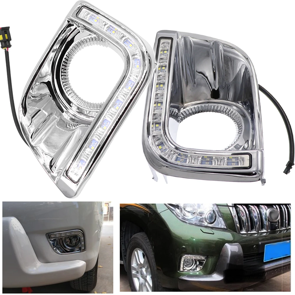 Фары дальнего света для Toyota Prado 150 Fj150 Lc150 2010 2013 Land Cruiser светодиодные дневные