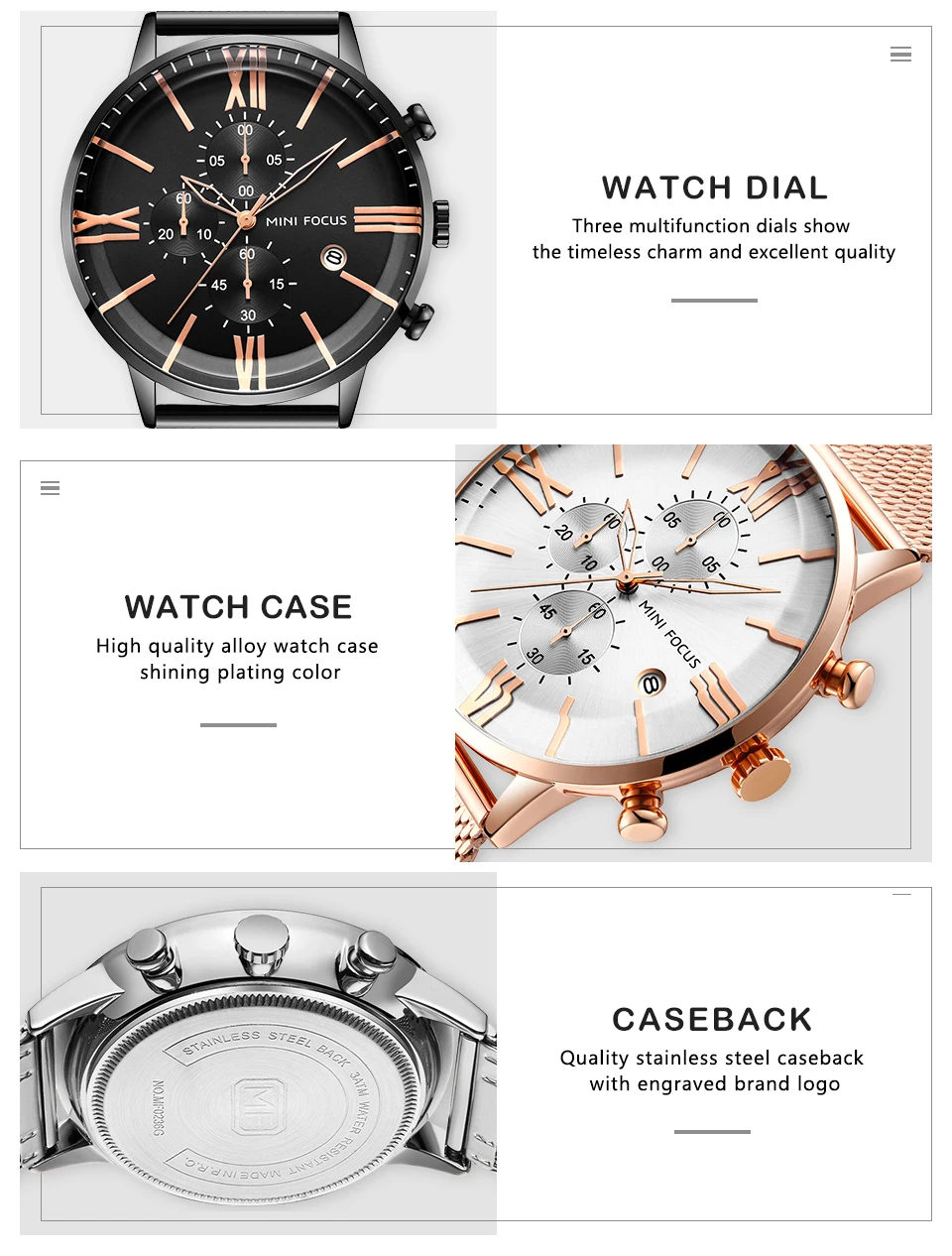 Мужские кварцевые часы в стиле милитари MINI FOCUS темно-синие ультратонкие с