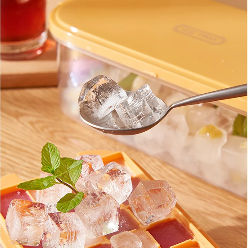 Креативная силиконовая форма для льда сделай сам с крышкой утолщенная коробка