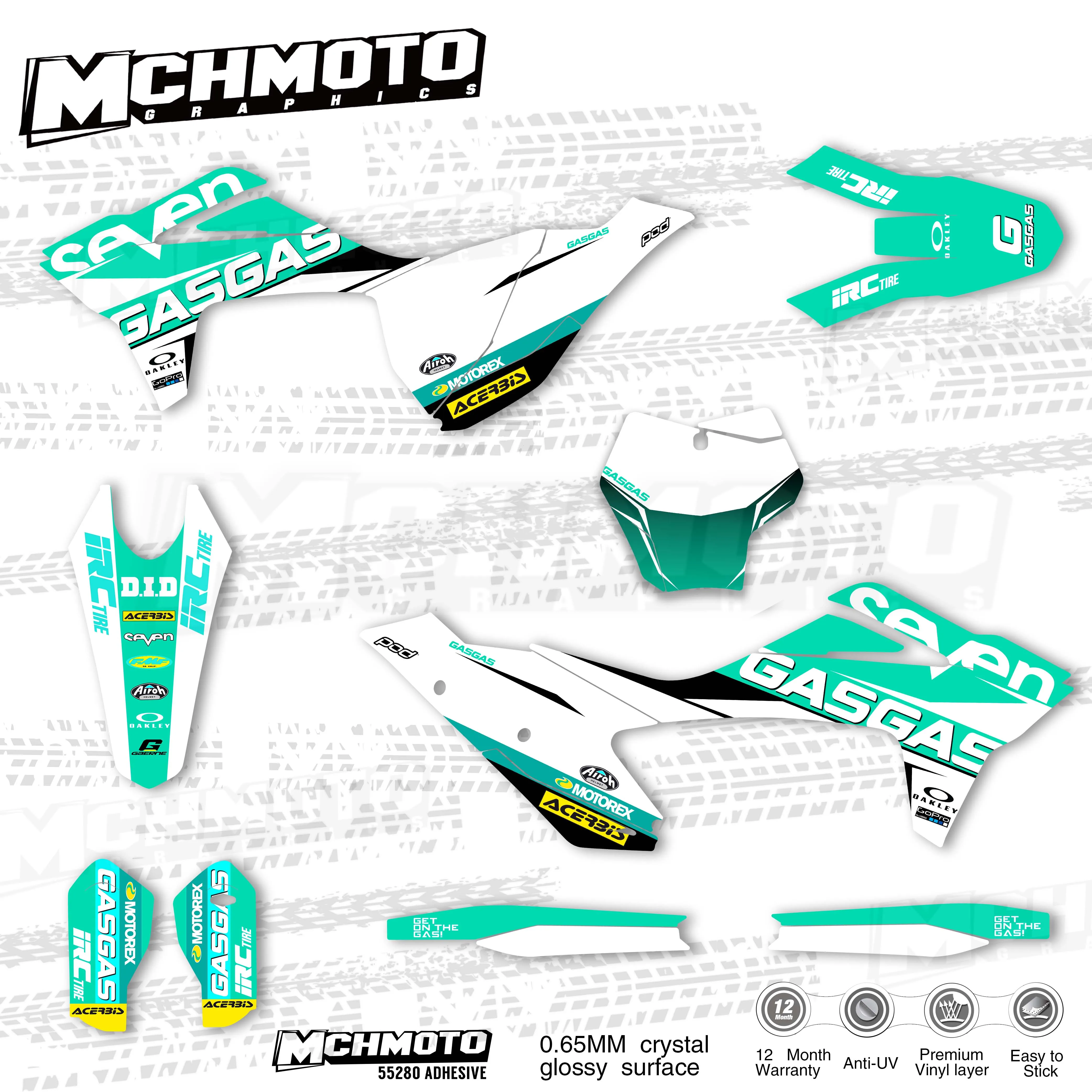 MCHMFG для пользовательской команды графические фоны наклейки Набор наклеек GASGAS EC MC