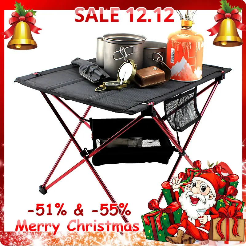 Легкий стол для пикника на открытом воздухе из алюминиевого сплава пляжа