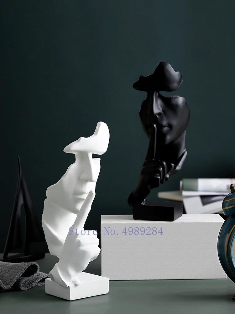 Скандинавские Творческие смолы абстрактная скульптура современный дом гостиная