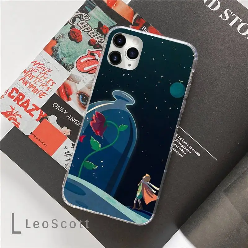 

Silicone Black Cover Lovely little prince Phone Cases For iphone 12 5 5s 5c se 6 6s 7 8 plus x xs xr 11 pro max mini