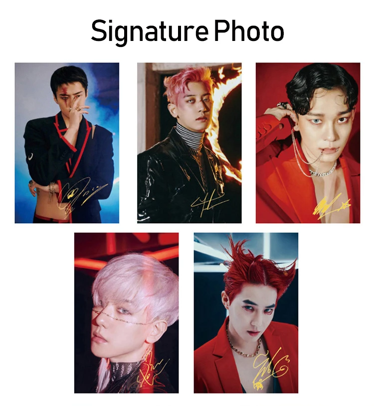 Kpop EXO 6-й альбом Набор фотоальбомов Подарочный пакет K-pop Фотокнига плакат BAEKHYUN KAI CHEN CHANYEOL SEHUN SUHO подарки для фанатов