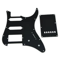 black 3 ply guitar pickguard w back plate and screws fits for yamaha pacifica guitar accessories guitar part free shipping