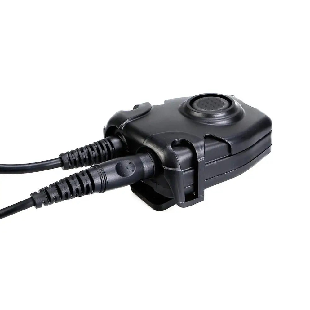 

3-5 RETEVIS ETK006 Adjustable Tactical Throat Mic With PTT throat microphone Headphones Walkie Talkie For Airsoft Games