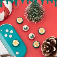 christmas gift thumb stick grip cap joystick protective cover for nintendo switch ns lite joy con controller thumbstick case