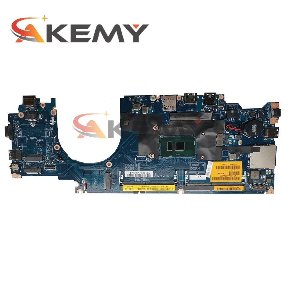 Akemy для Dell Latitude 5480 материнская плата портативного компьютера с SR2F0 I5-6300U Процессор