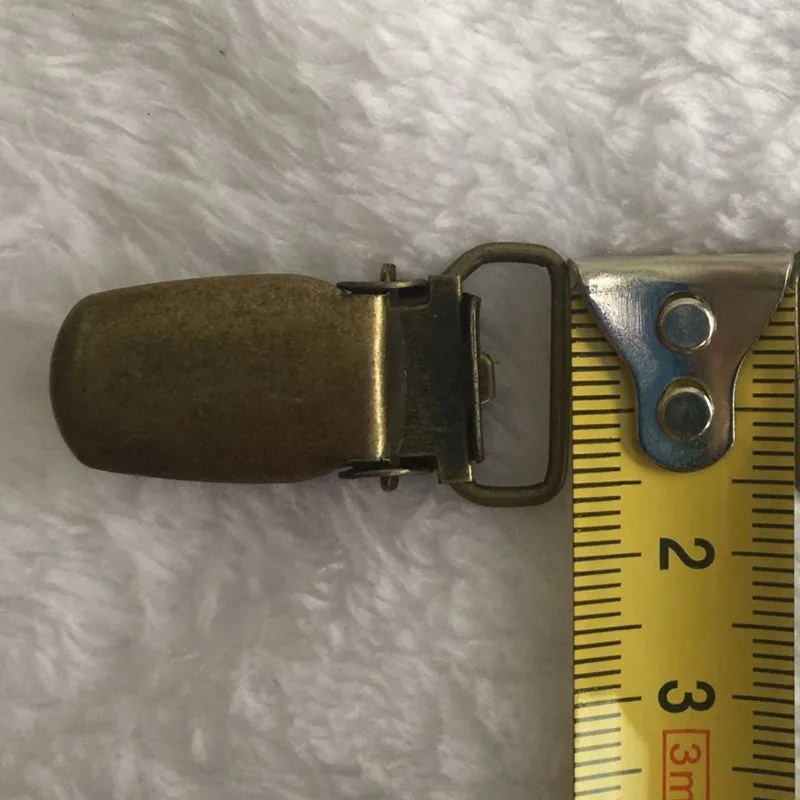 Новинка 15 мм 3 шт./лот бронзовая металлическая прямоугольная детская пустышка