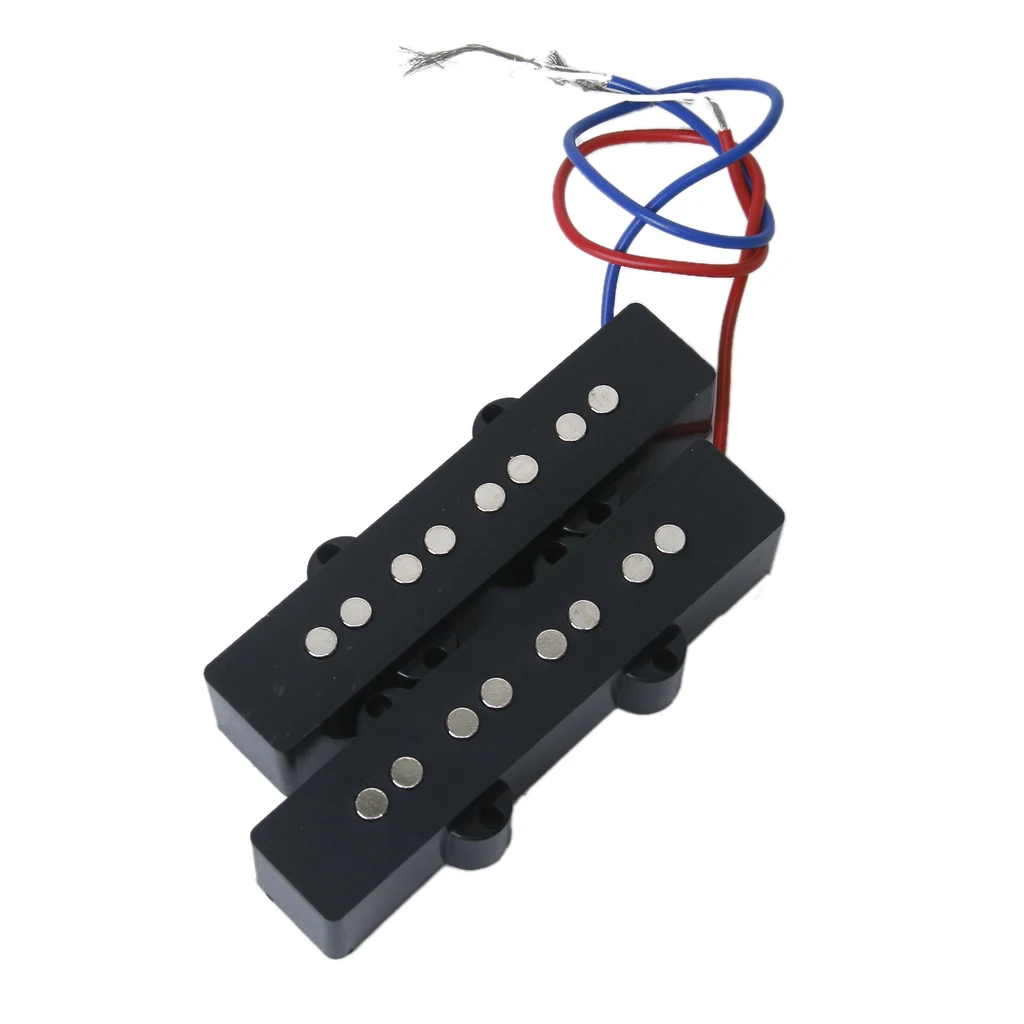 Набор из 4 струн открытый стиль звукосниматели "хамбакер" для Fender Jazz Bass Black