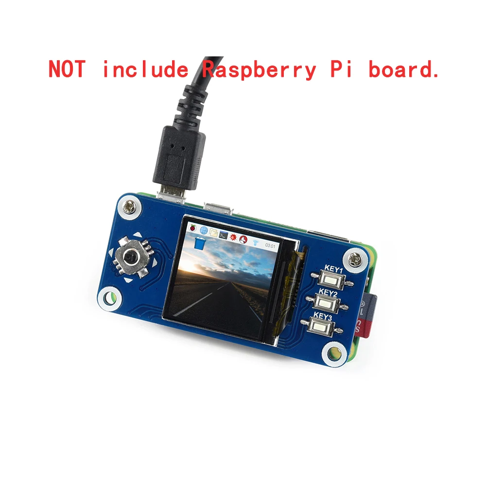 1 3 дюймовый SPI ЖК-дисплей экран монитор модуль шляпа для Raspberry Pi 0 Zero 2 Вт WH 3B Plus 4