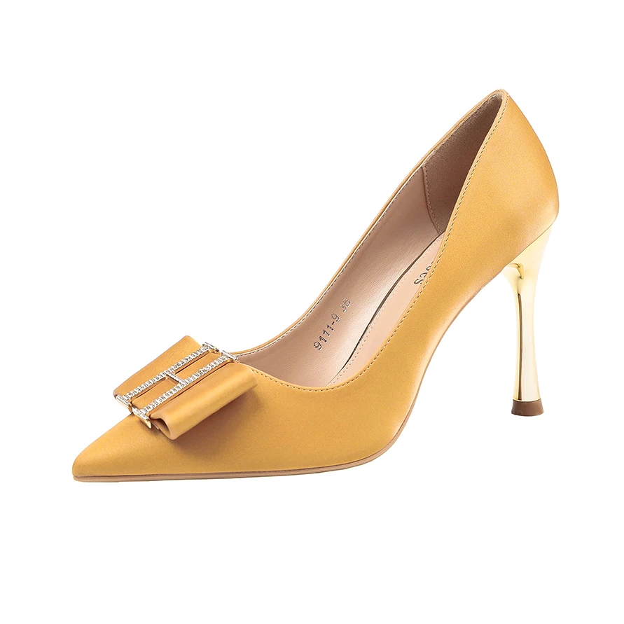 Новинка 2020 года модные женские туфли лодочки на высоком каблуке 9 см с пряжкой и