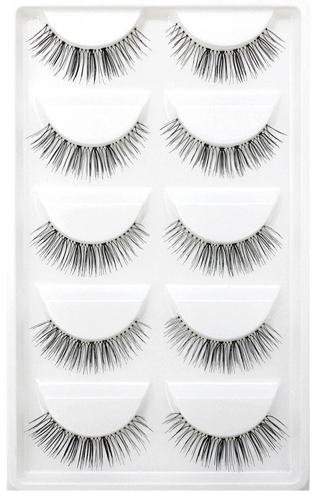 CLOTHOBEAUTY 5 пар накладных ресниц, тонкие накладные ресницы для наращивания ручной работы, натуральные мягкие невидимые ресницы, длинный толстый многоразовый макияж