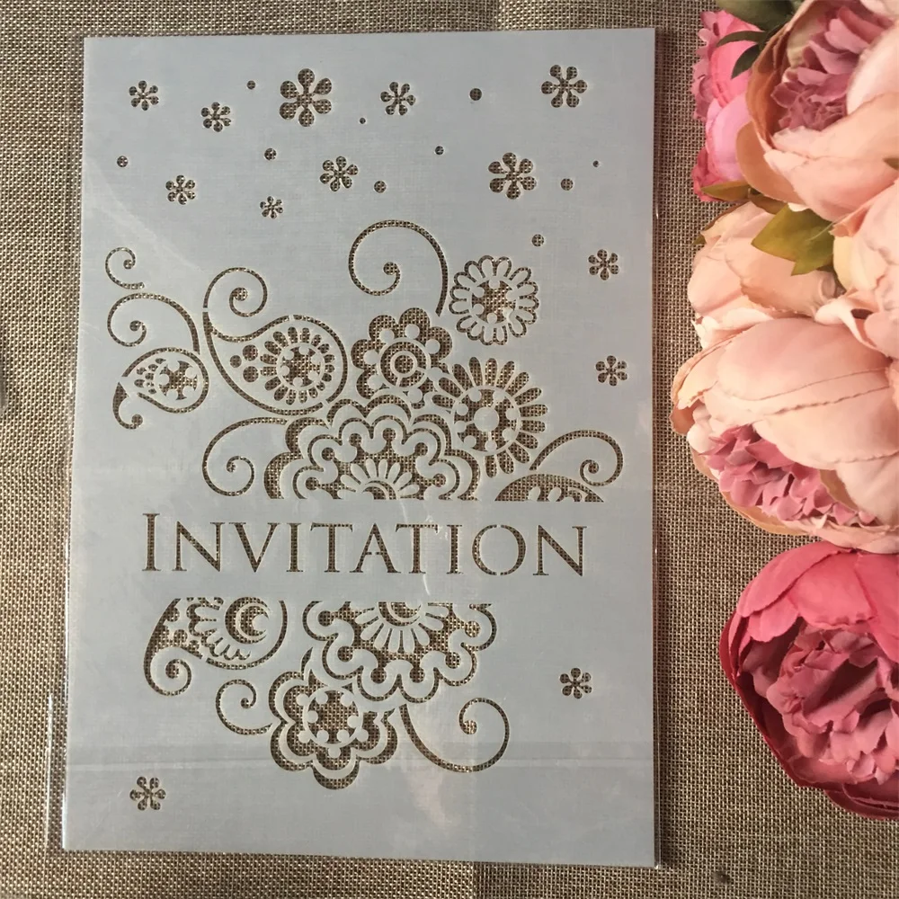 8 шт. трафареты A4 в европейском стиле|Трафареты| |