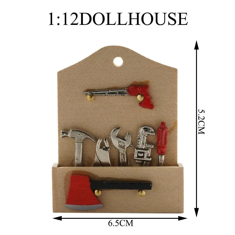 

1pcs 1:12 Scale Alarm Tool Board Set Mini Home Decoration Accessories Doll Dollhouse Room Kitchen Miniature Toy Living E6H5
