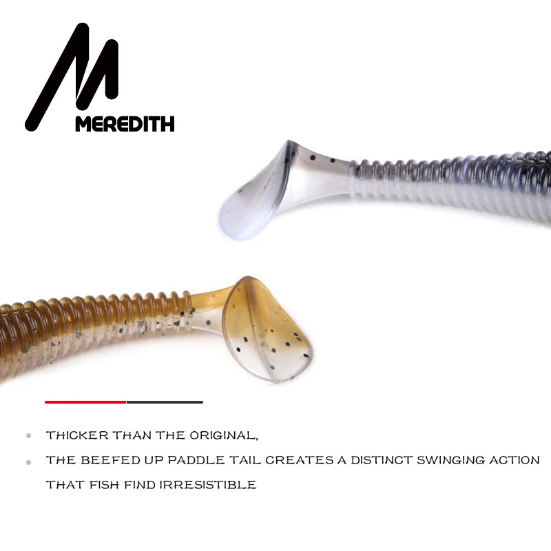 Рыболовные приманки MEREDITH, FAT Swing Impact Swimbait 85 мм/5,5 г, 10 шт./лот, мягкие приманки, мягкие приманки для рыбалки, приманки для окуня