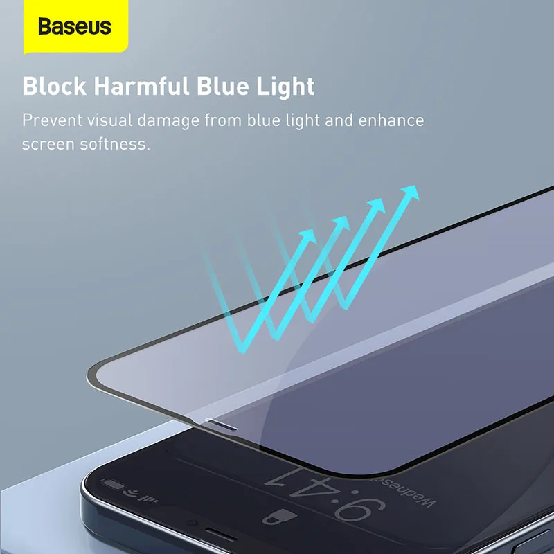 Защитная пленка Baseus 0 23 мм для iPhone 12 Pro Max с полным покрытием экрана защитная из