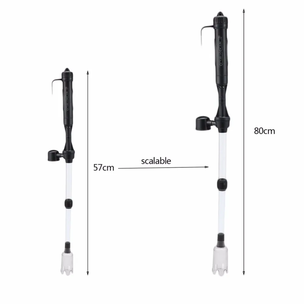 

2018 New 1Pc Aquarium Battery Syphon Operated Fish Tank Vacuum Gravel Water Filter Clean Siphon Filter Cleaner Fish Tank Tools