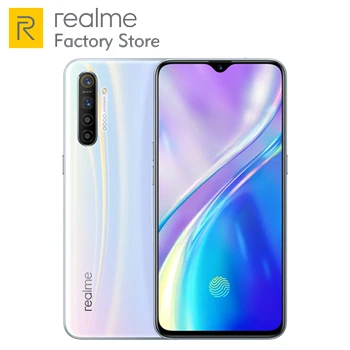 Мобильный телефон Realme X2 Snapdragon 730G 6 ГБ + 64 мп 4 дюйма FHD OPPO NFC VOOC быстрая зарядка 30 Вт 4G