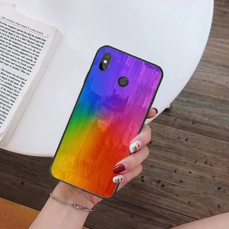 

Psychedelic rainbow pattern Phone Cases For Xiaomi Redmi note 7 8 9 t k30 max3 9 s 10 pro lite