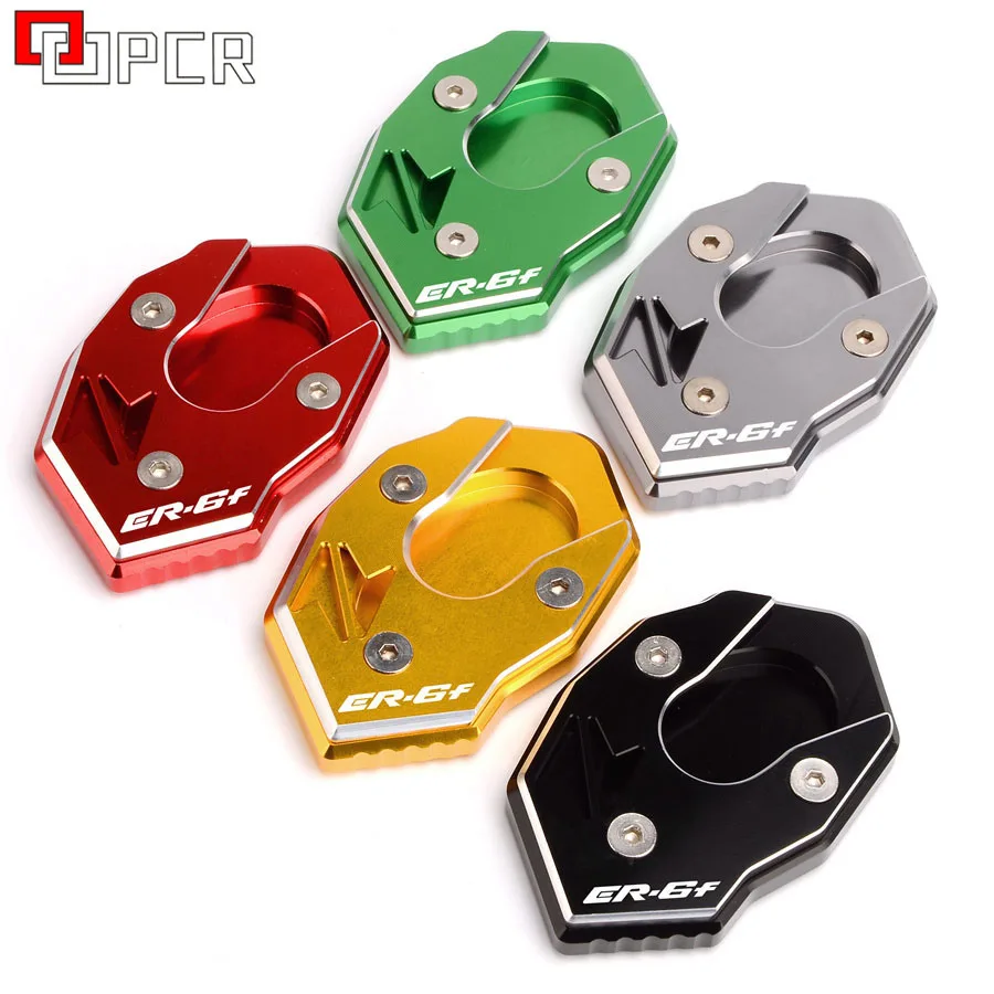 

CNC Aluminum Side Stand Extension Enlarge Green For Kawasaki ER6N ER 6N ER-6N ER-6F ER6F ER 6F 2011-2014 2012 2013