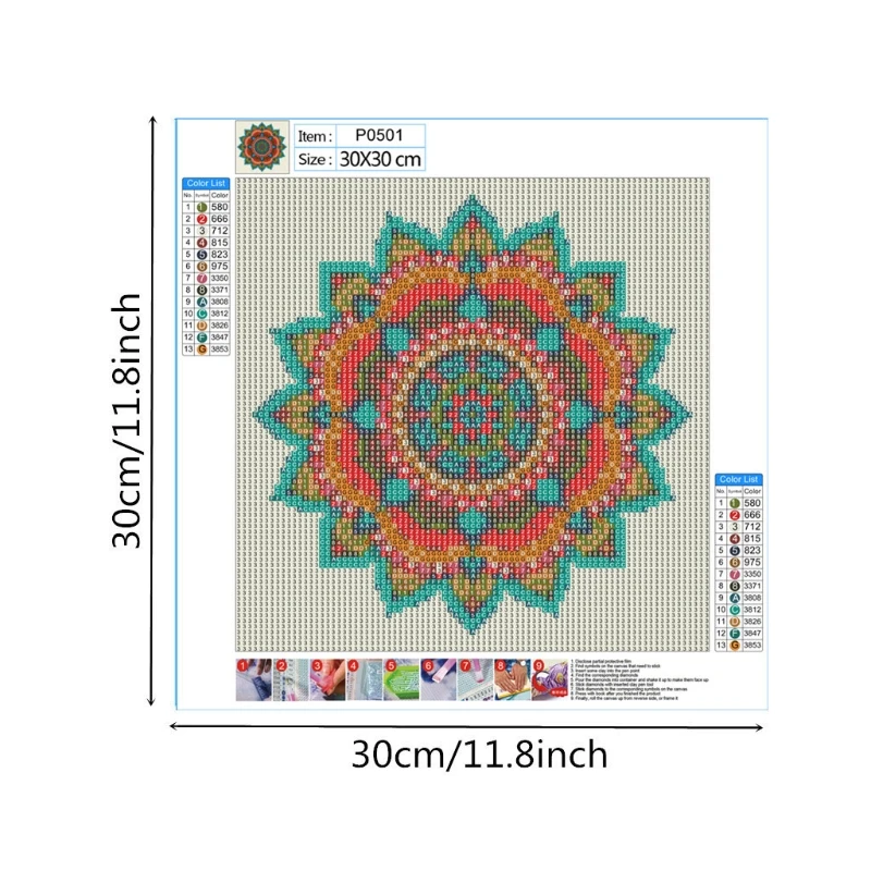 

DIY 5D Diamond Painting Kits for Adults Painting Diamond Pictures Arts Craft for Wall Decoration,Mandala.85LA