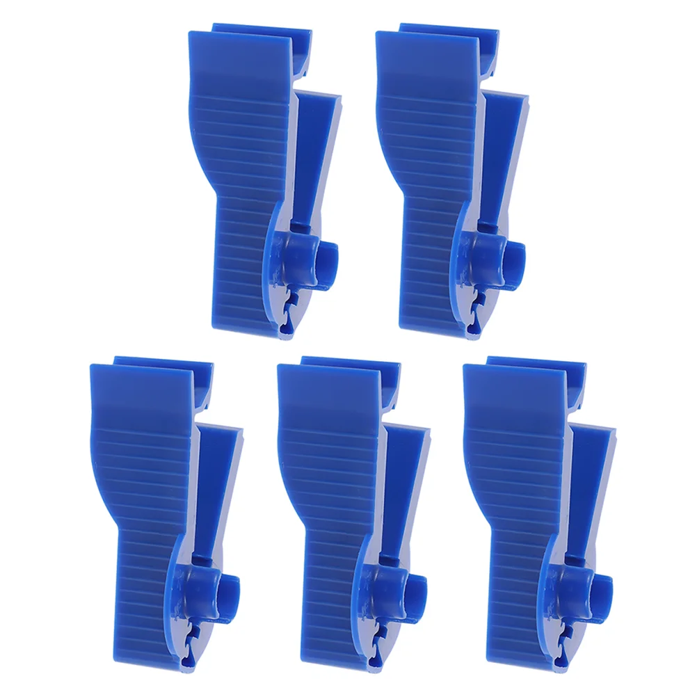 

5 Pcs Peritoneal Flow Control Clip Peritoneal Dialysis Accessories (Blue)