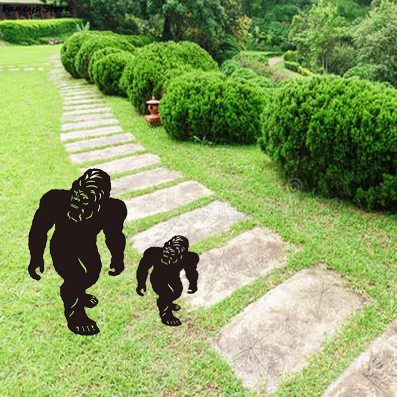 

Orangutan Acrylic Card Zoo Animal Logo Garden Yard Forest Plug-in Decoration Children's Park Ornamnet For Photograph Chimpanzee