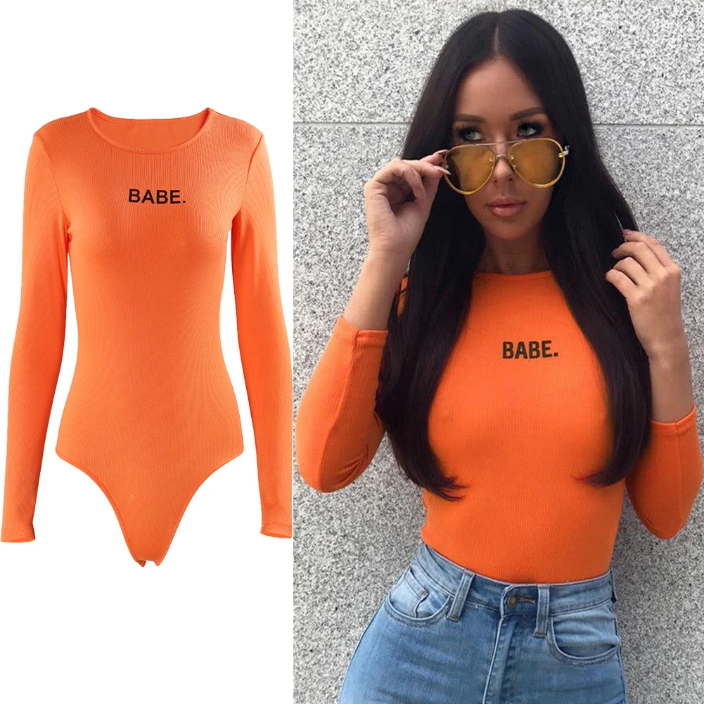 

Комбинезон женский, с длинным рукавом, облегающий