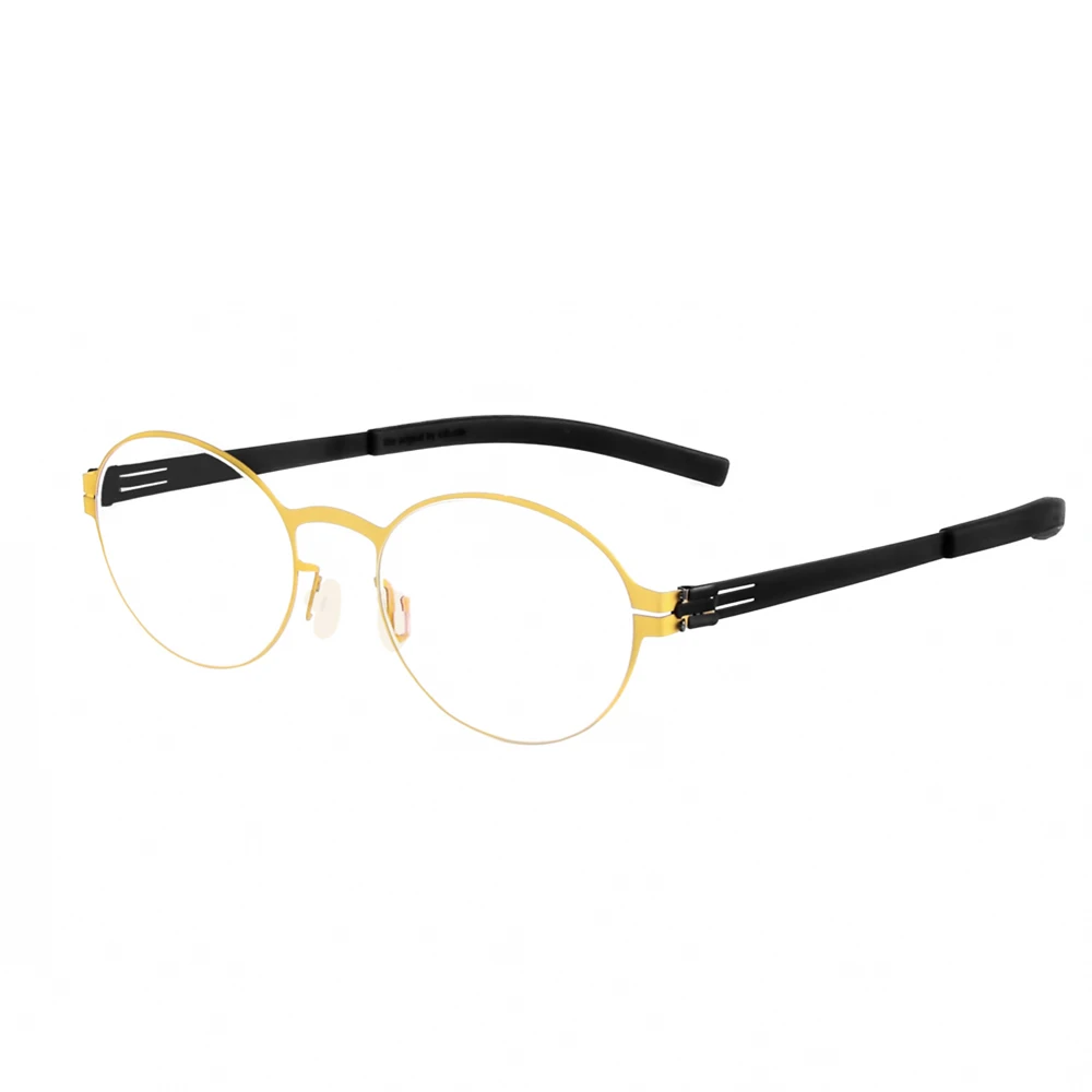 

German Brand Retro Small Round Eyeglasses Handmade Ultra-light Screwless Glasses Prescription Reading frame With Original Box