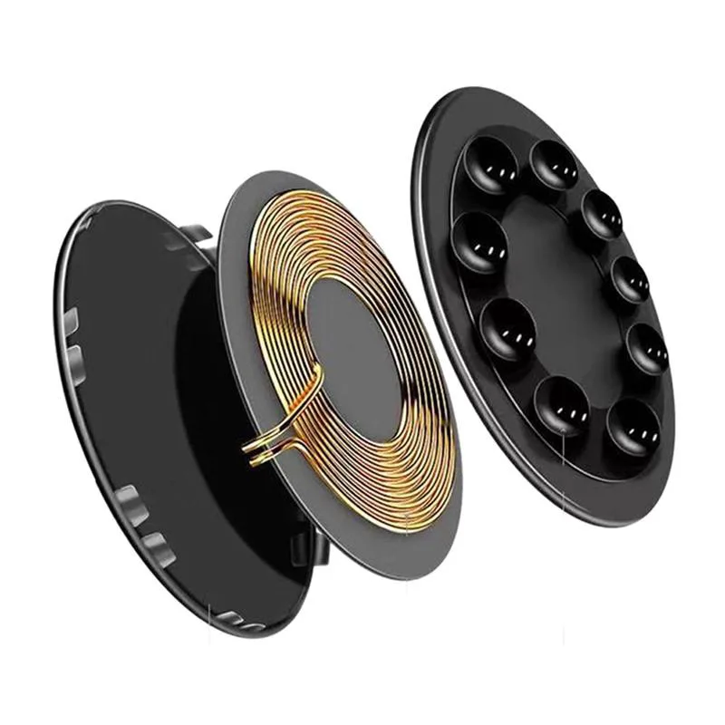 Быстрое беспроводное зарядное устройство портативное прикрепляемое