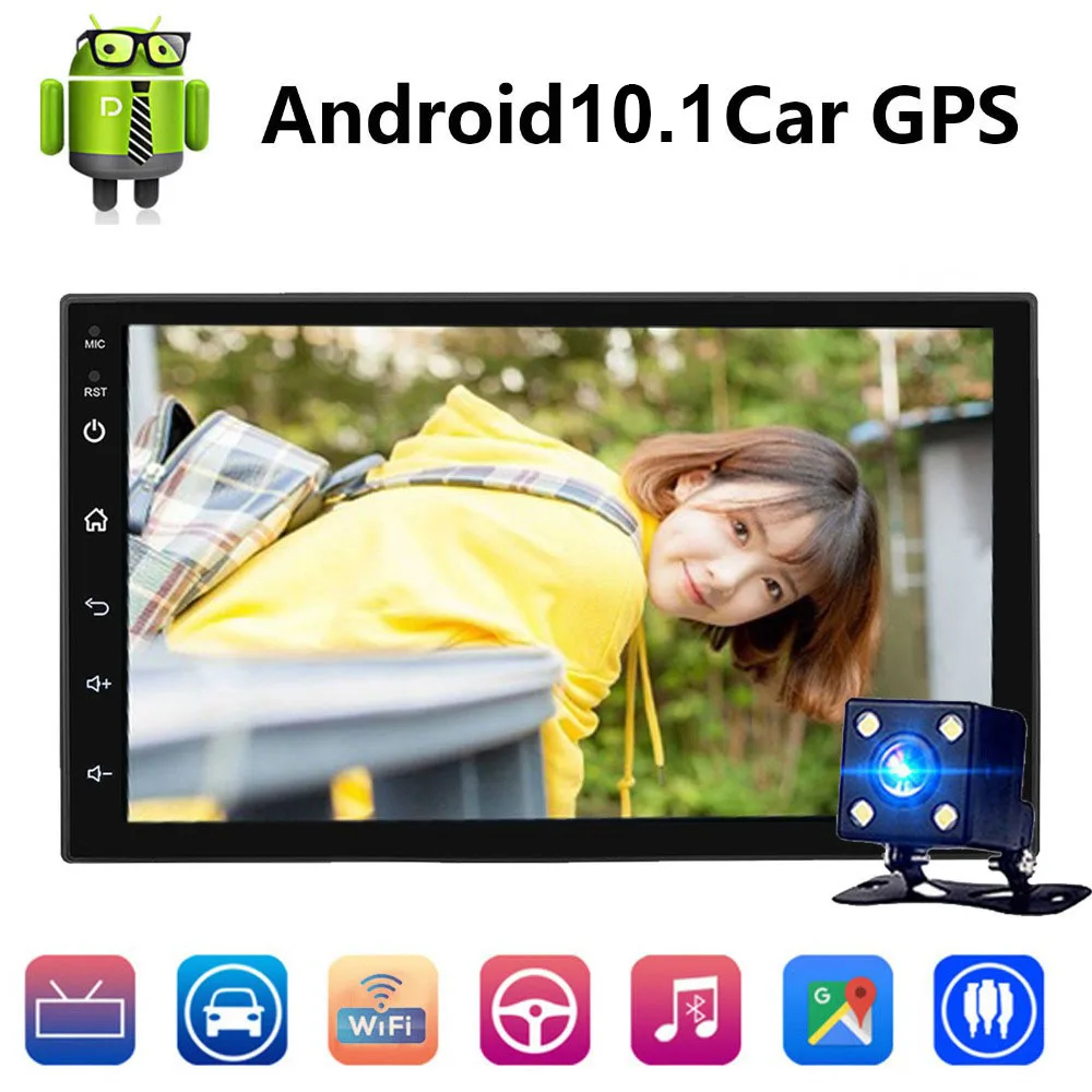 Универсальный 2Din Android 10 1 автомобильный Радио мультимедийный плеер авторадио GPS