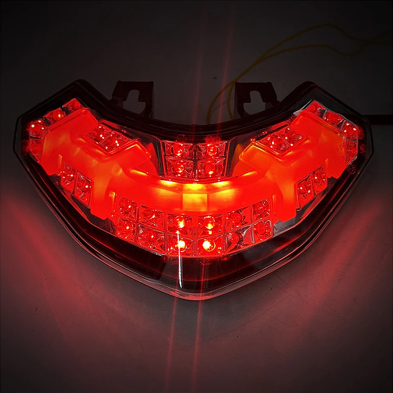 

Motorcycle Taillight Rear LED Lights Turn Signal Rear Brake Lights Lamp For DUCATI Multistrada 1200 Motorbike Amber Red Flasher