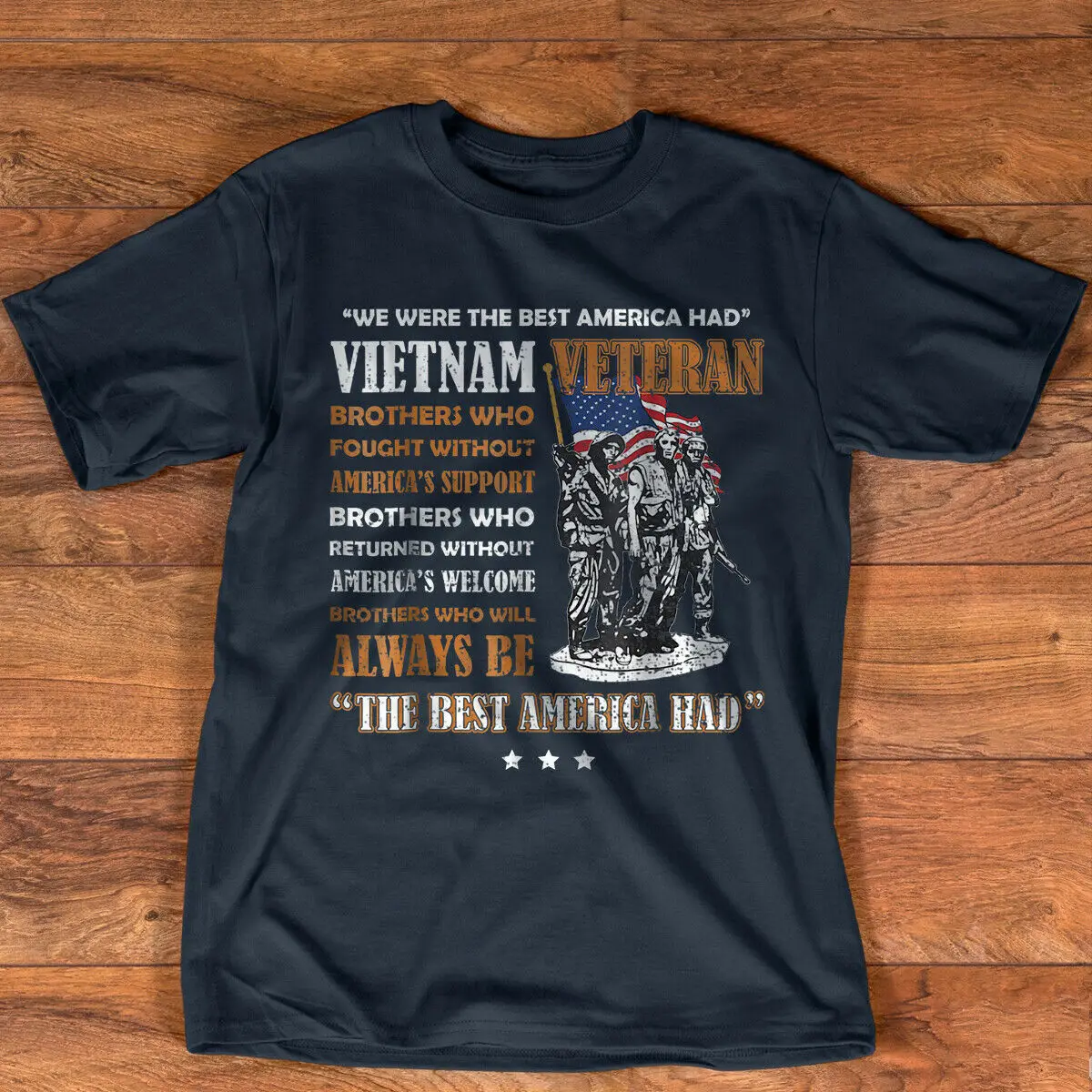 Вьетнамский Ветеран Лучшая Америка гордилась футболкой|Мужские футболки| |