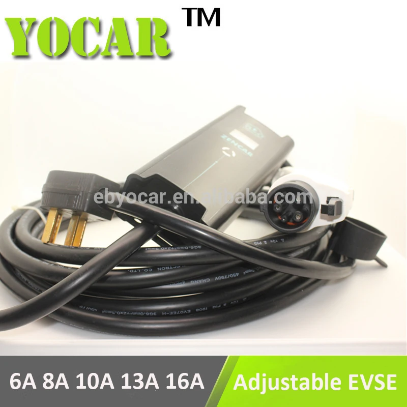 

Portable Mode 2 16A evse sae j1772 electric vehicle charging with 14-50 plug