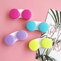 10pcs contact lens lr cases storage holder soaking container travel accessaries candy color eye contact lens box