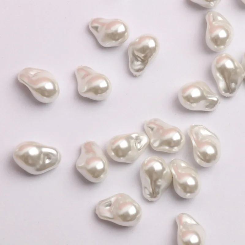 Imitation Baroque Pearl Beads with Hole for Needlework DIY Beads Jewelry Making Women Baroque Bead Drop Earrings Punk Jewelry