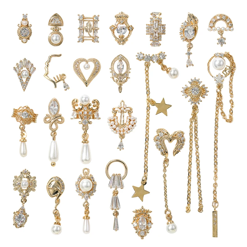 HNUIX 2 штуки 3D металлические украшения для ногтей японские Высокое качество