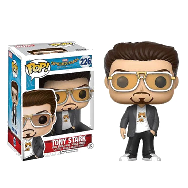Funko POP Marvel Мстители Железный человек Tony Stark War Machine коллекция виниловых экшен и игрушек Фигурки Коллекционная модель игрушки для детей - Цвет: 226 with box
