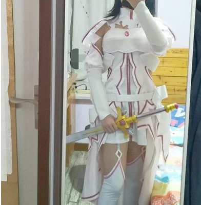 

Обувь для вечеринки в Стиле косплей Sword Art Online Косплэй Юки костюм Asuna для косплея (костюмированных игр) Косплэй костюм SAO алисизация: костюм пл...