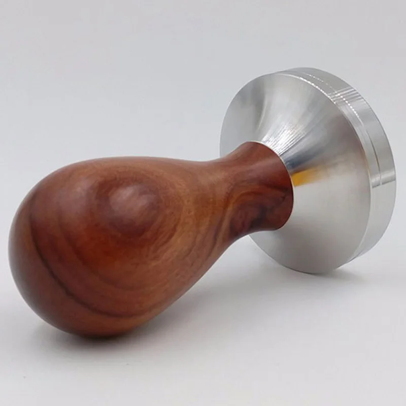 

Coffee Tamper Wood Handle Coffee Powder Hammer 58.35Mm Cafe Accessories