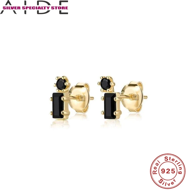 

AIDE Tiny Stud Earrings For Women 925 Sterling Silver Earrings 2020 Trend Girl Earrings Jewelry Zircon Pendientes Bijoux Femme