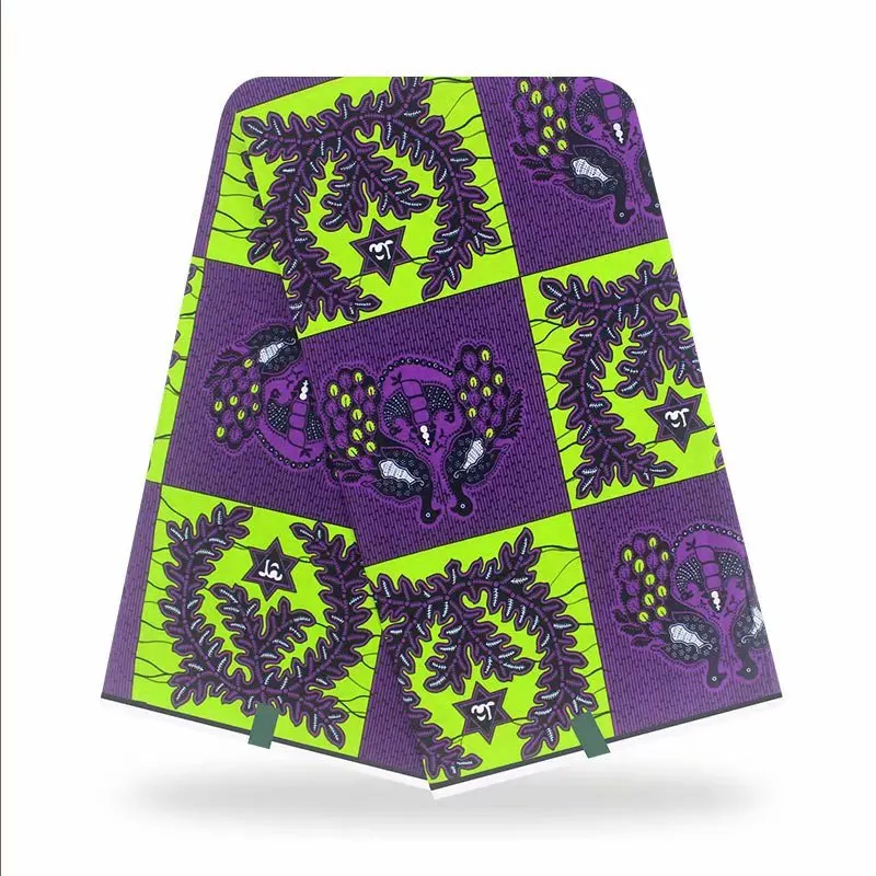 

2019 new 100% cotton fabric african wax fabric for wedding dress Nigerian ankara african wax print fabric