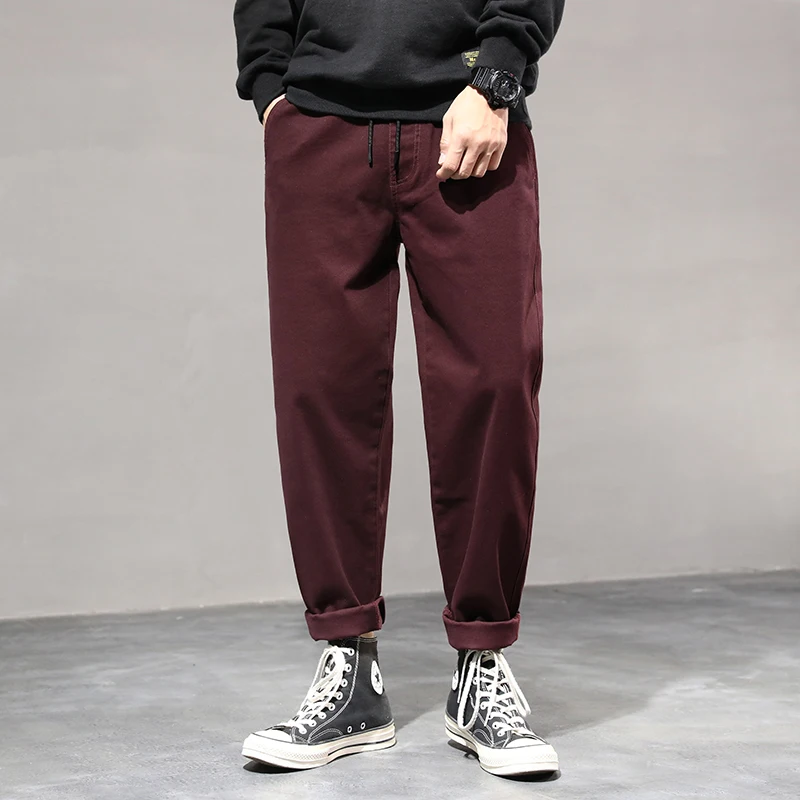 VOMINT Мужские штаны высокое качество хлопковые брюки мужские прямые плюс размер